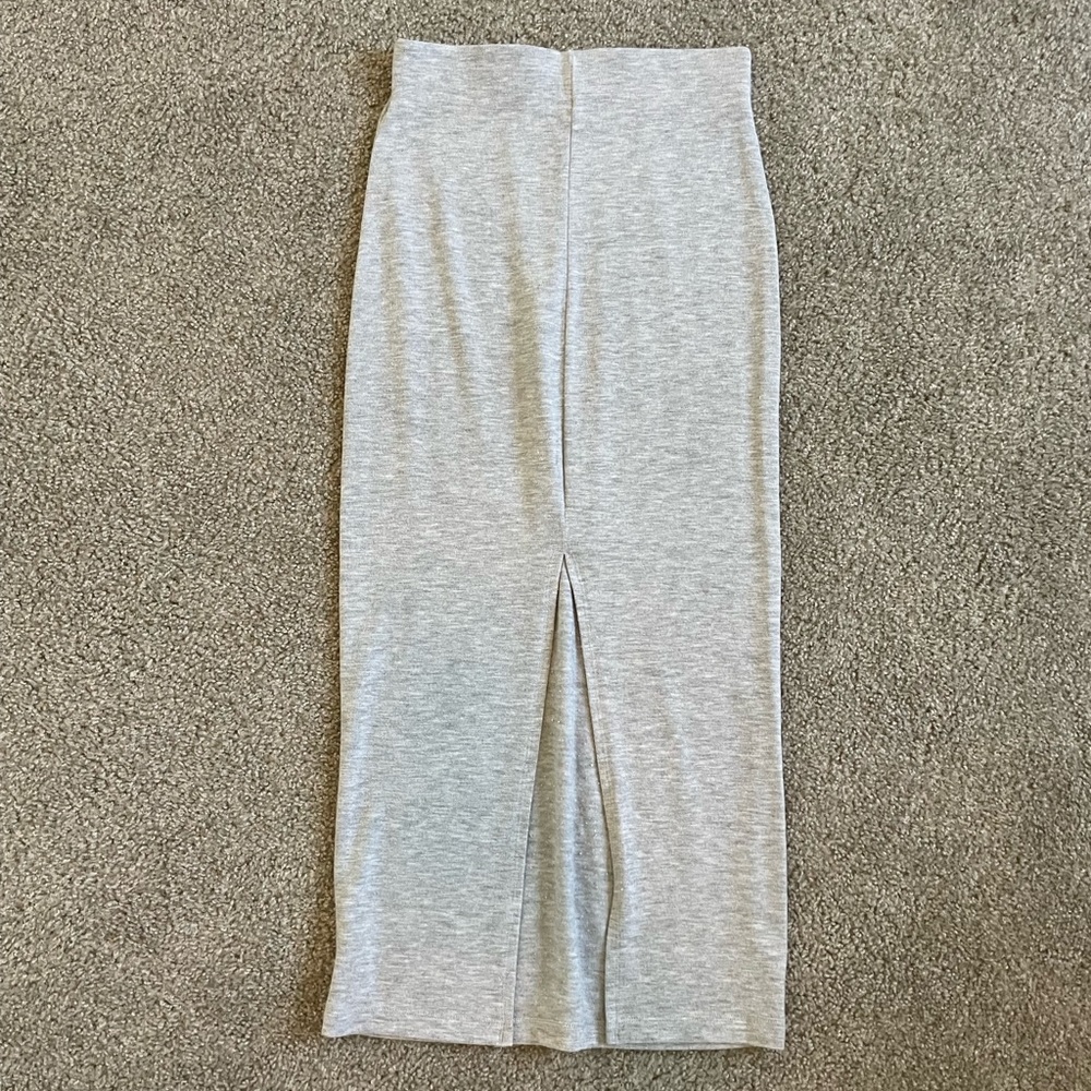 Aritzia knit midi skirt set